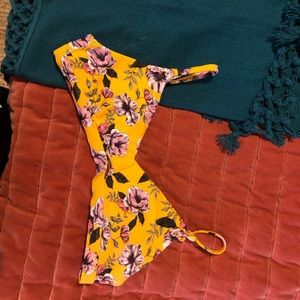 Floral bikini top